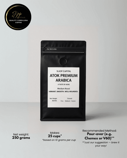 Atok Arabica Single Origin 250 grams - Si'jop Capital Specialty Coffee